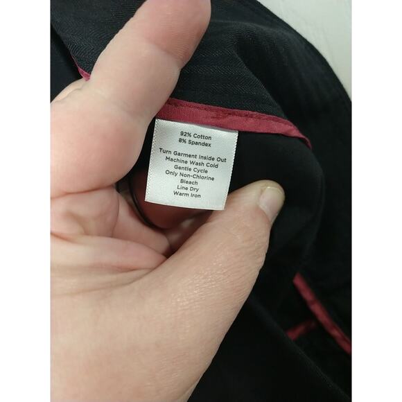 Talbots Woman 6 Trousers Black Signature Slim Straight Pocket Pants - Picture 10 of 12